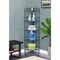 Convenience Concepts Xtra Storage 5 Tier Folding Metal Corner Shelf, Cobalt Blue